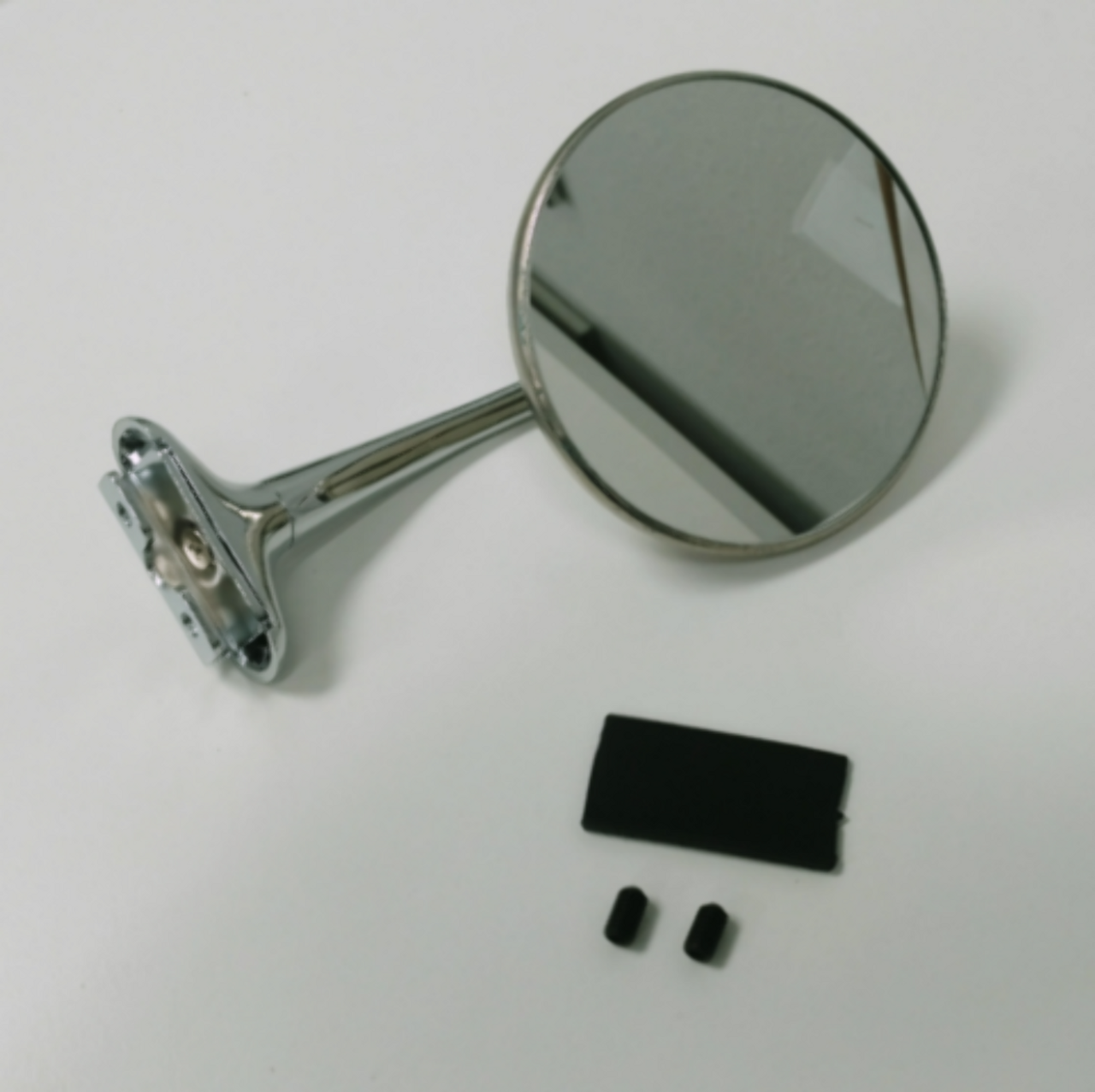RAT ROD 4" STAINLESS STRAIGHT ARM PEEP MIRROR GM FORD EACH
