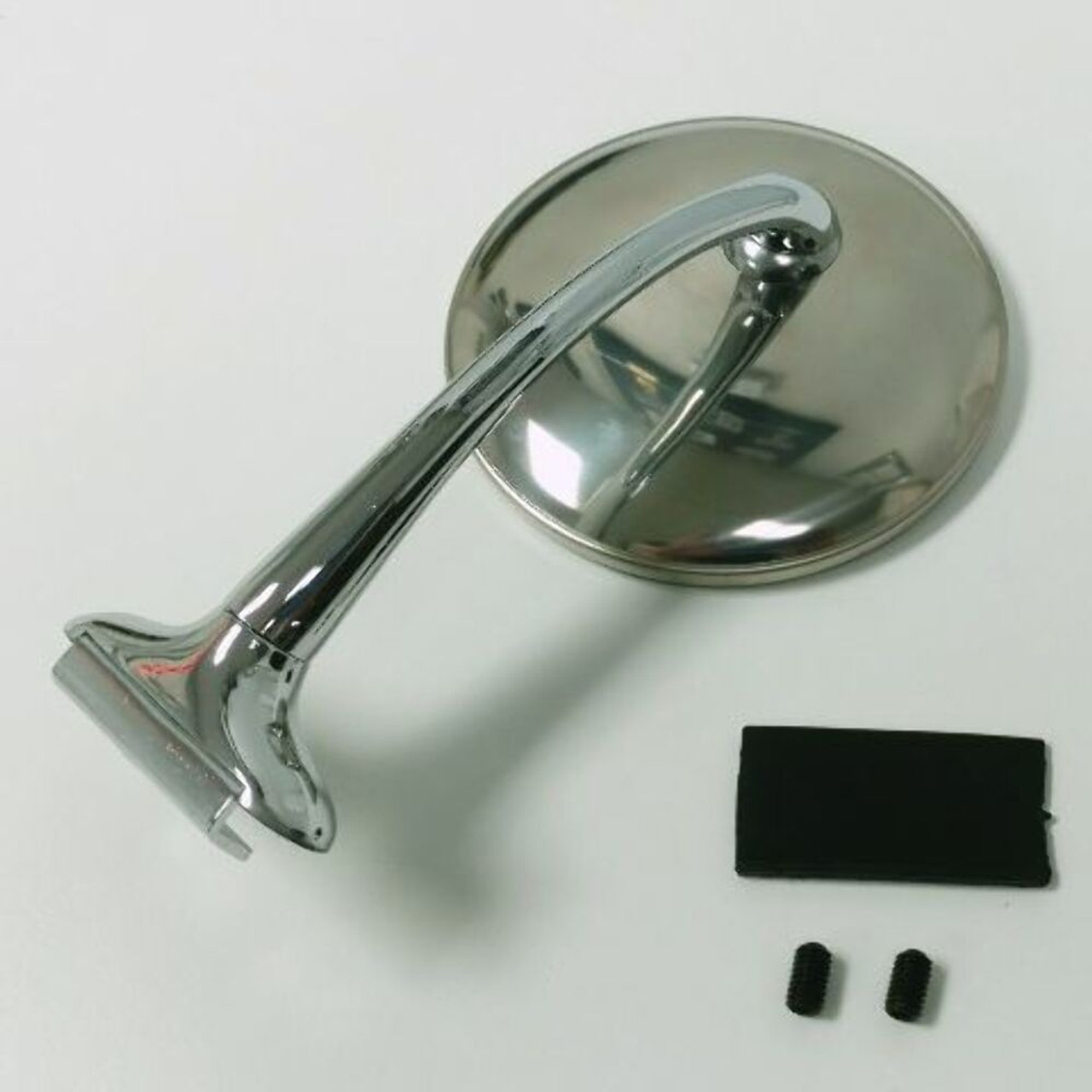 RAT ROD 4" STAINLESS STRAIGHT ARM PEEP MIRROR GM FORD EACH