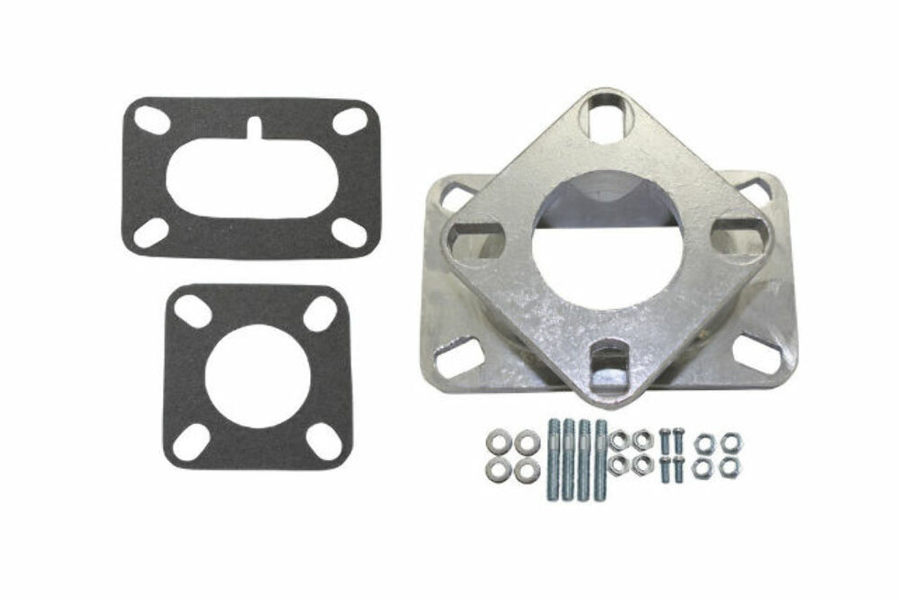 Carb Carburetor Adapter 2BBL Rochester Stromberg 94 97 98 To Single Venturi