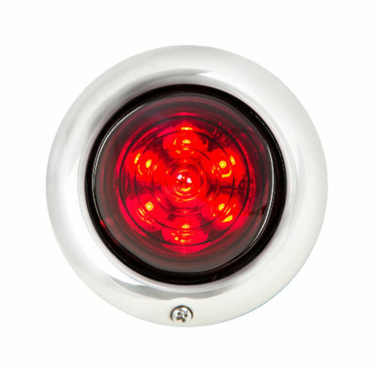 Custom Baby Bullet Tail Light - Stop/Turn/Tail - Red/Red  - Hot Rat Street Rod Truck