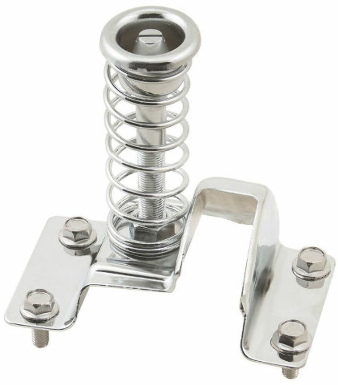 Chrome Steel Hood Safety Latch Assembly with Spring - Fits Chevy 1967-1981 Camaro