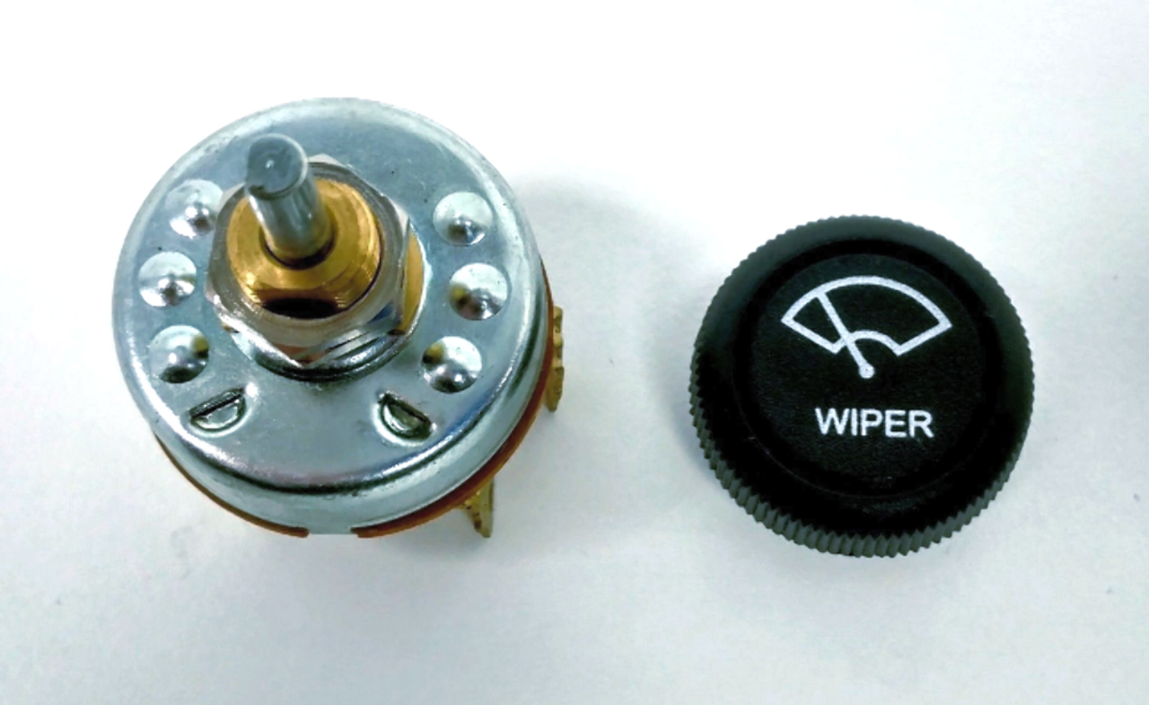 Universal Wiper Motor 3 Position Switch w/ Knob