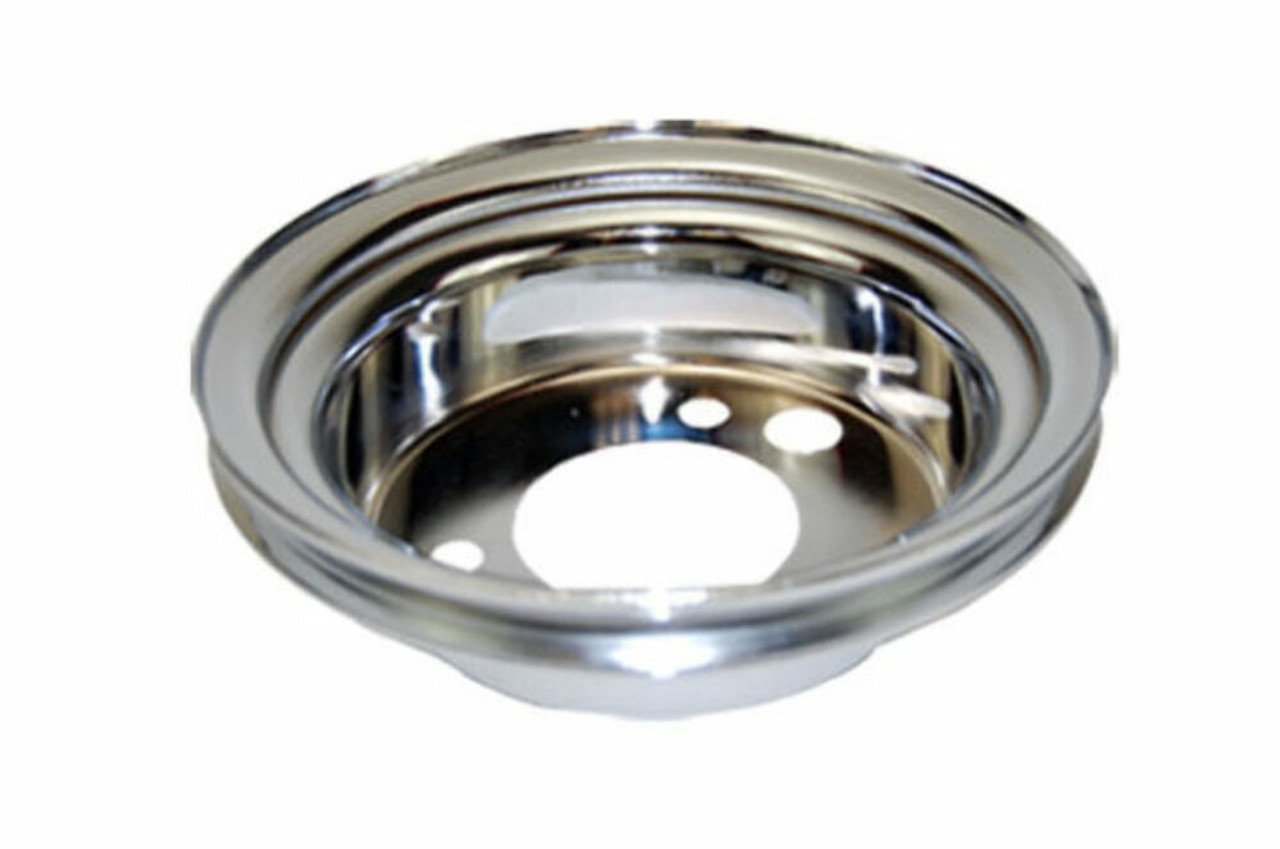 Chrome Steel SWP Single Groove Crankshaft Pulley - Fits Chevy 396-454 BBC