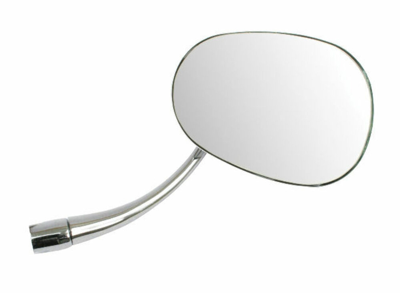 1953-1967 VW BUG BEETLE NEW CHROME STOCK REPLACEMENT MIRROR OVAL RIGHT 98-8582