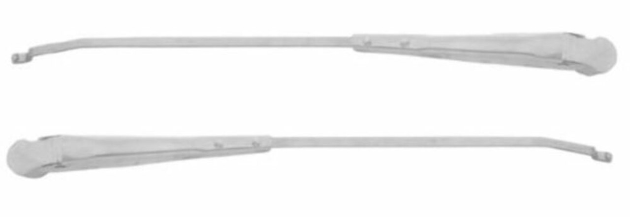 Stainless Steel Wiper Arms, Pair, Compatible with Chevy Truck 1954-1959