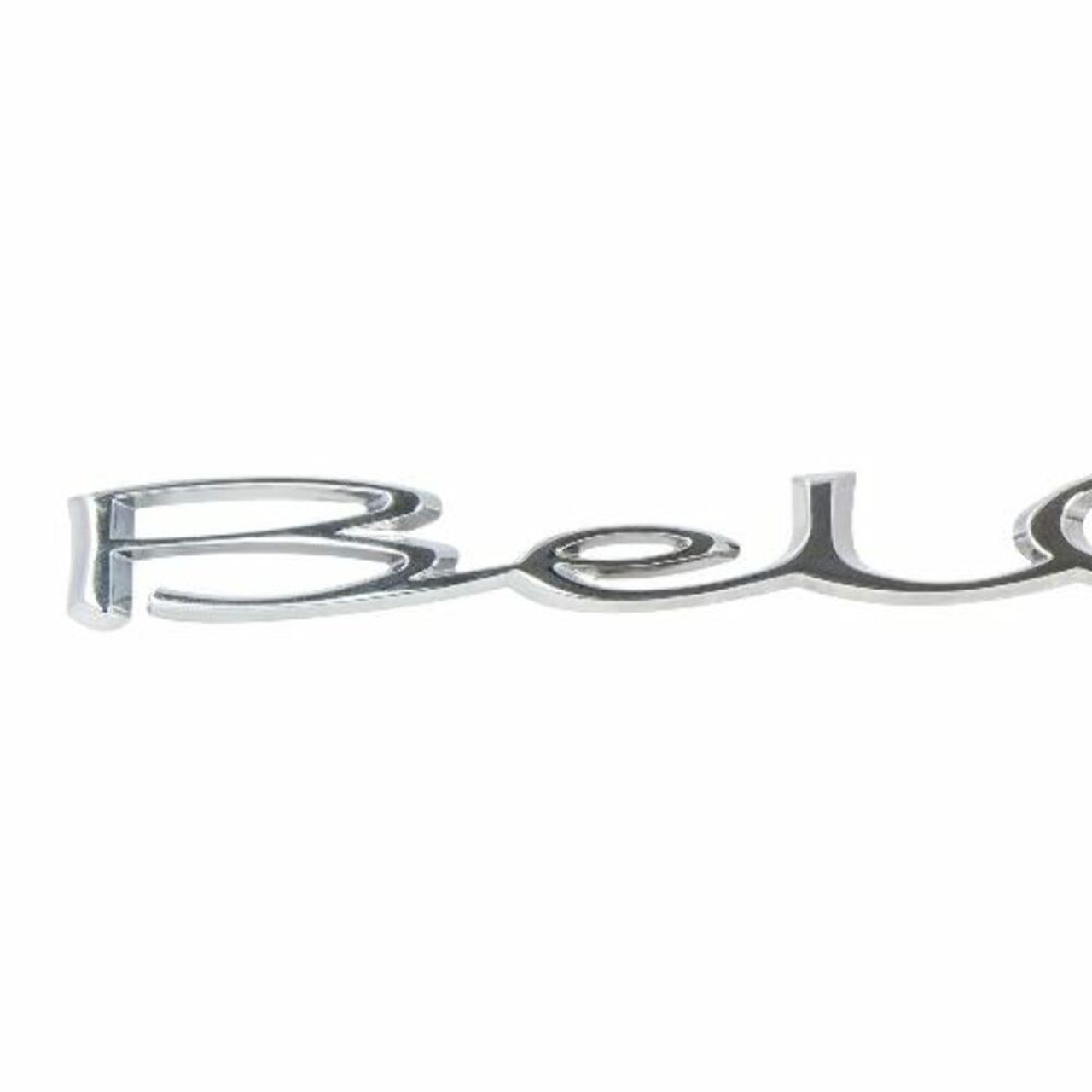 1965-1966 Chevy Bel Air Rear Quarter Panel Script Emblem