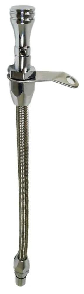 Steel Braided Transmission Dipstick, Bell Housing Mount - Fits Chevy Turbo TH350
