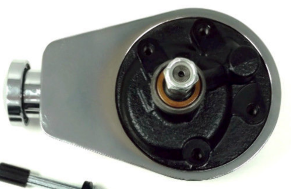 SBC Chevy Chrome Saginaw Power Steering Pump Pulley – Bolt-On Style, A-Can Design