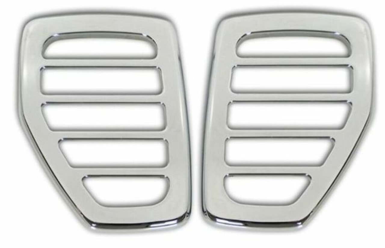 H30060SC 06-10 Hummer H3 & H3T Hummer Chrome Billet Marker Light Surrounds, pr