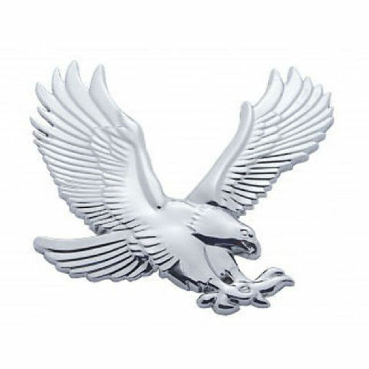 Chrome Plastic Eagle Accent Facing Right Universal Fit