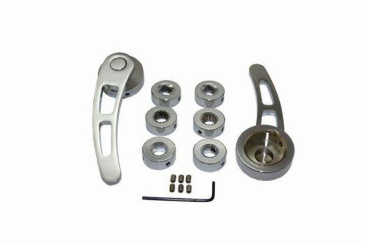 Hot Rod Chrome Billet  Aluminum Long Door Handles, Fits Chevy/Ford/Mopar V8