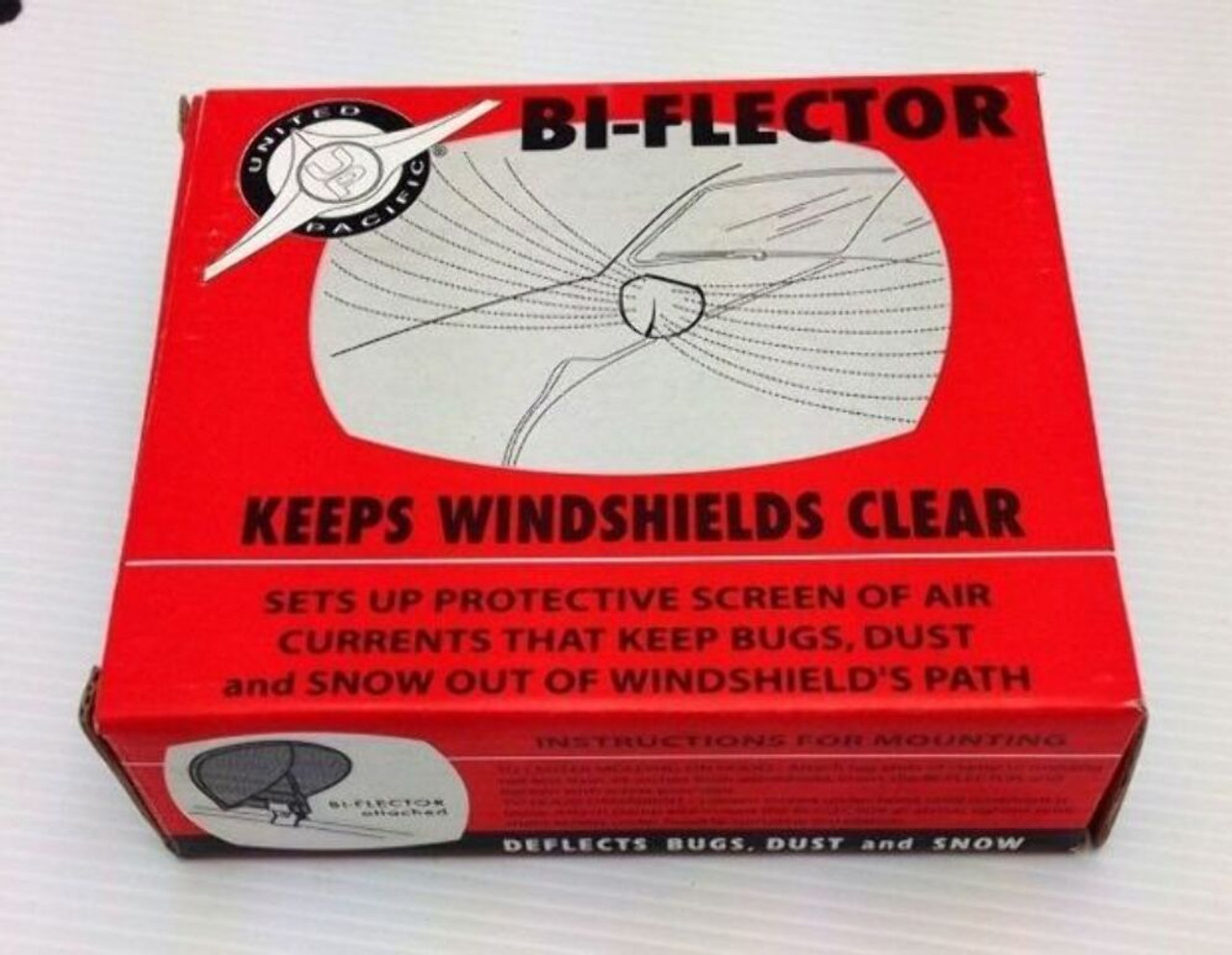 Vintage Style Blue Hood BI-FLECTOR Windshield Reflector