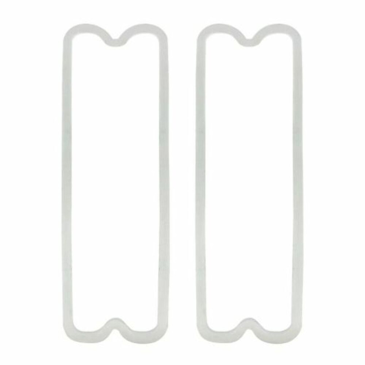 Red Tail Light Lenses w/ Gaskets, Compatible with Chevy Fleetside Truck 1967-72