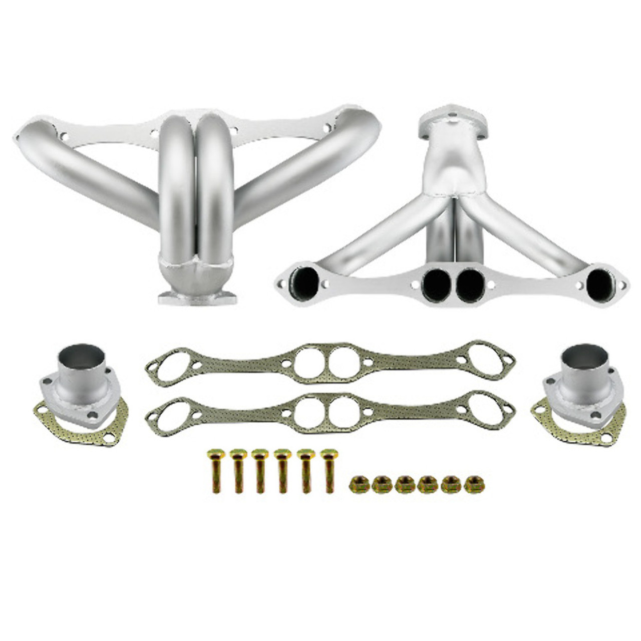 SBC Small Block Chevy Hugger Headers Ceramic Coated 283 305 350 400 Heavy Duty