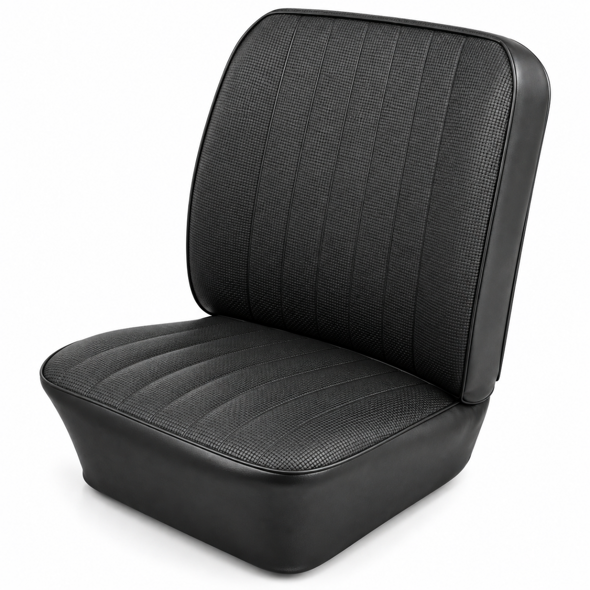 Seat Cover Kit Front & Rear Black, Slip-On Vinyl, Fits VW Bug 65-67 Type-1 Sedan, EMPI 4637