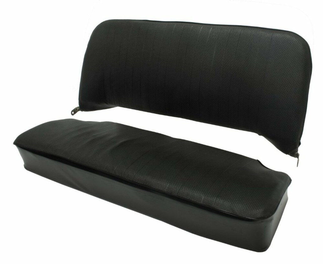 Seat Cover Kit, Slip-On Vinyl, Front & Rear Black, Fits VW Bug 68-69 Type-1 Sedan, EMPI 4638