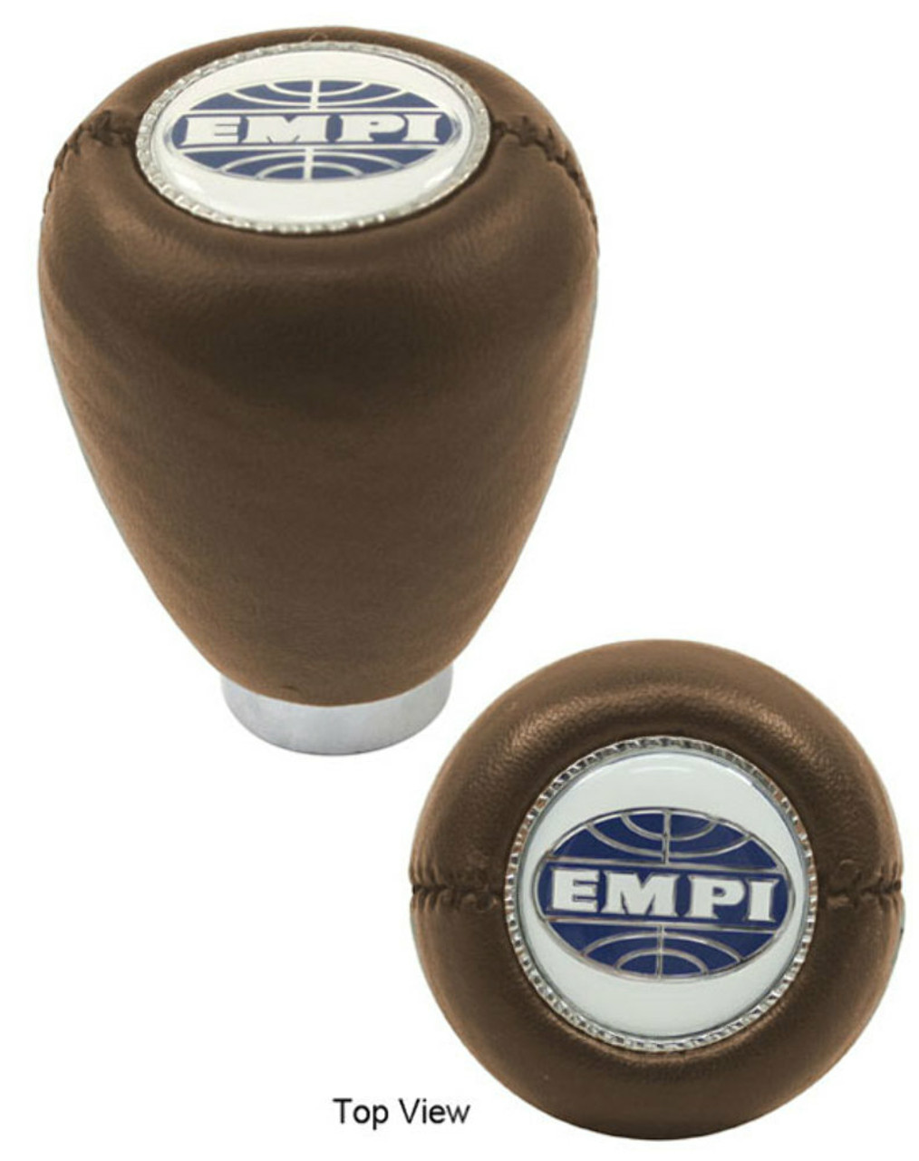 EMPI VW BUG SHIFT PATTERN GEAR SHIFT KNOB "EMPI LOGO" BROWN 4542