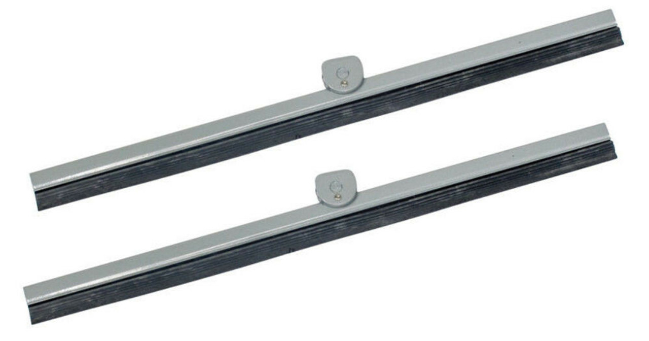 WIPER BLADE PACKAGE, SILVER, 1950-67 TYPE 2 VW BUS, PAIR