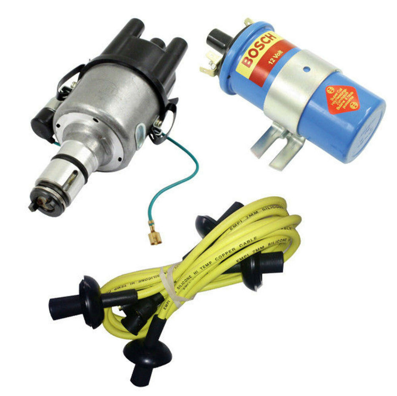 EMPI VW 009 Street- Distributor W/Electronic  Ign, Yellow Screamer Kit KT-1012