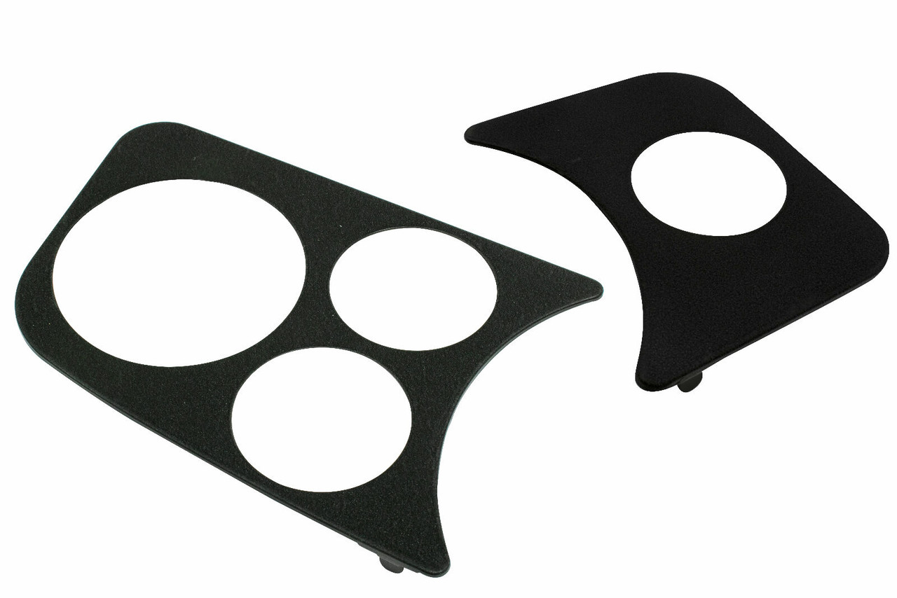 Dash Panel Kit, 2 Gauge 1 Tach, 1 Hole Gauge Panel, Black, Fits VW Type 1 Bug, KT-1034