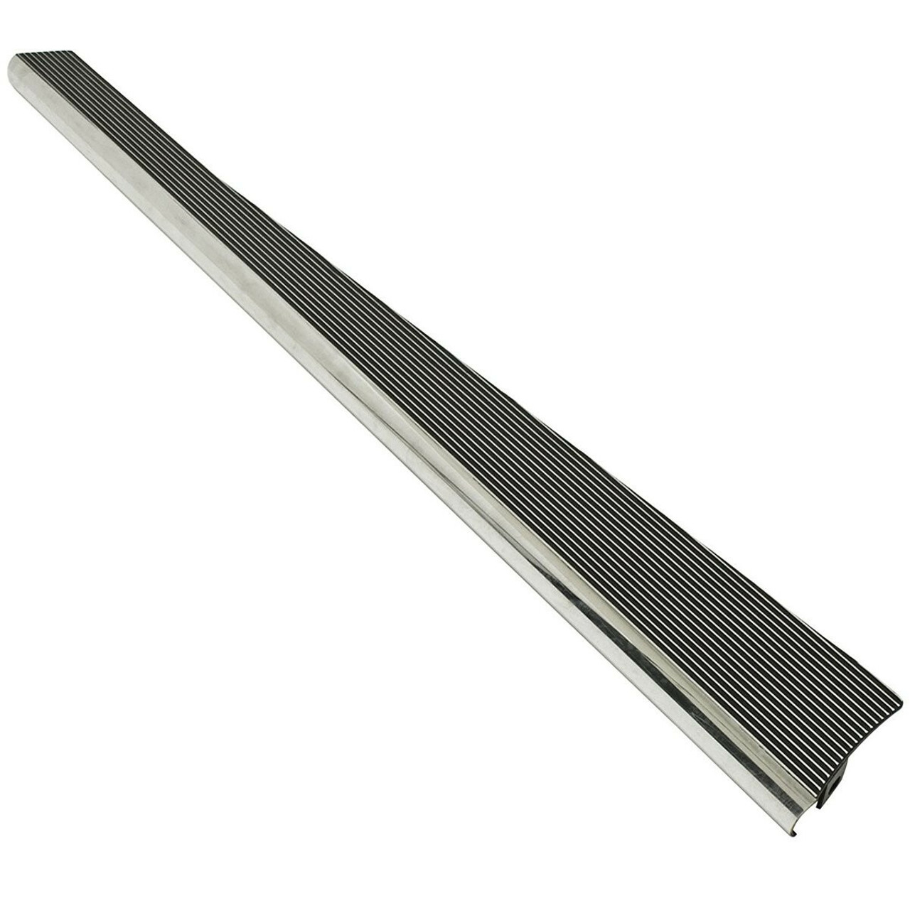 Running Boards, Pair, Black Polished Billet, Fits VW Bug Super Beetle Type 1, EMPI 15-3019