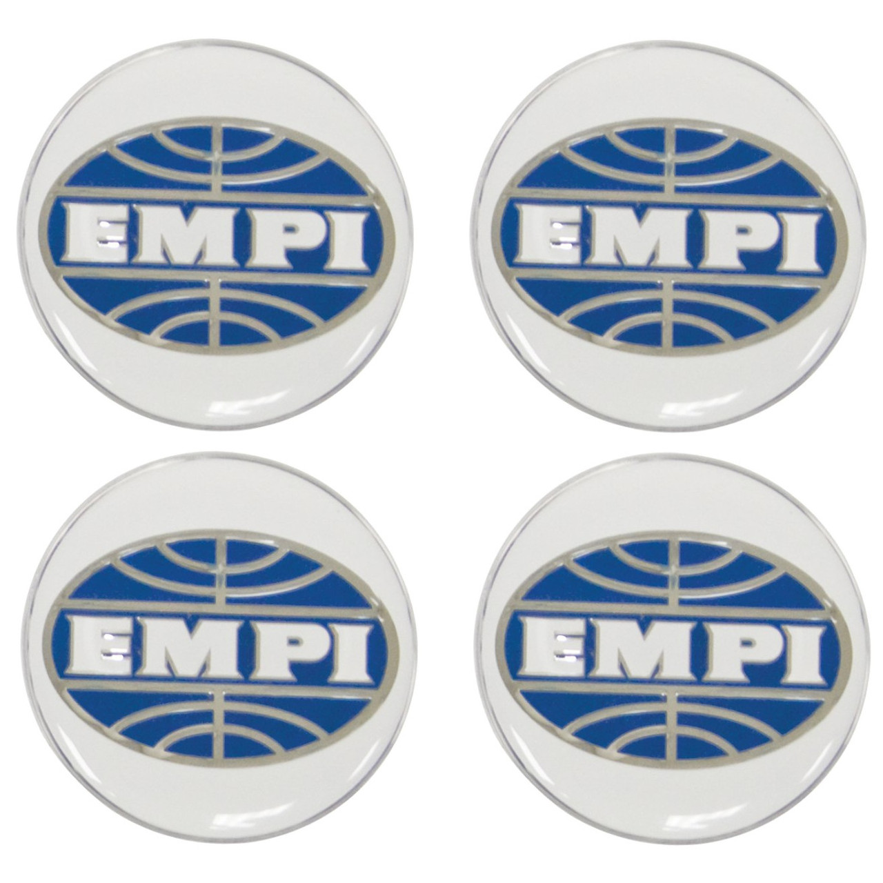 EMPI 9665 Wheel Center Cap Stickers, 4 pack | 36.8mm Logo Decals for EMPI Wheels