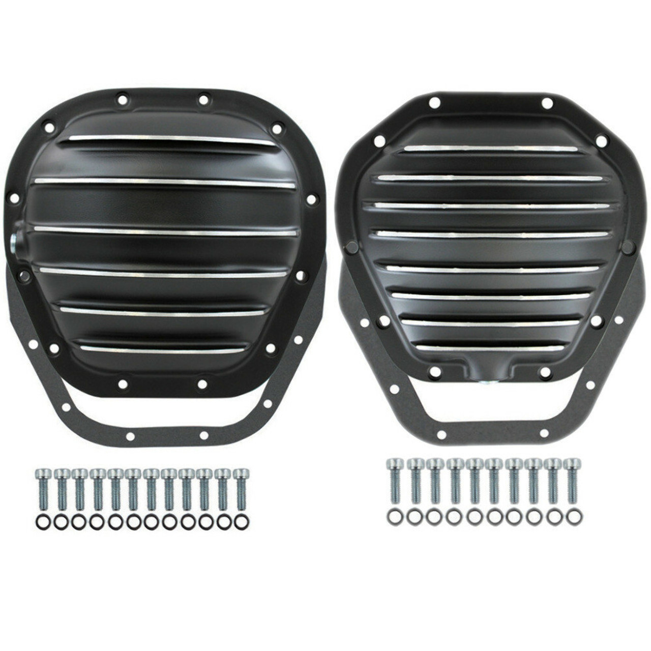 Ford Super Duty F-250 F-350 Excursion 4x4 Black Aluminum Differential Cover Kit