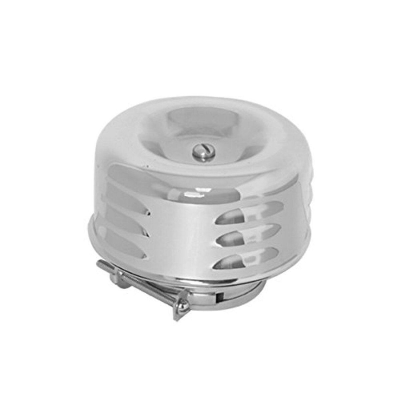 KNS Accessories KA5003 Chrome Air Cleaner (Louver Style 1 Barrel Carbs)