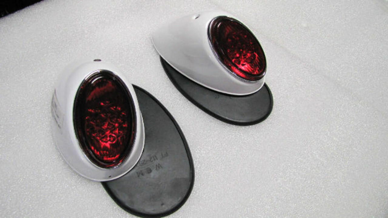 Tail Light Assembly, Left & Right w/ Seals, Fits VW Bug 1956-61