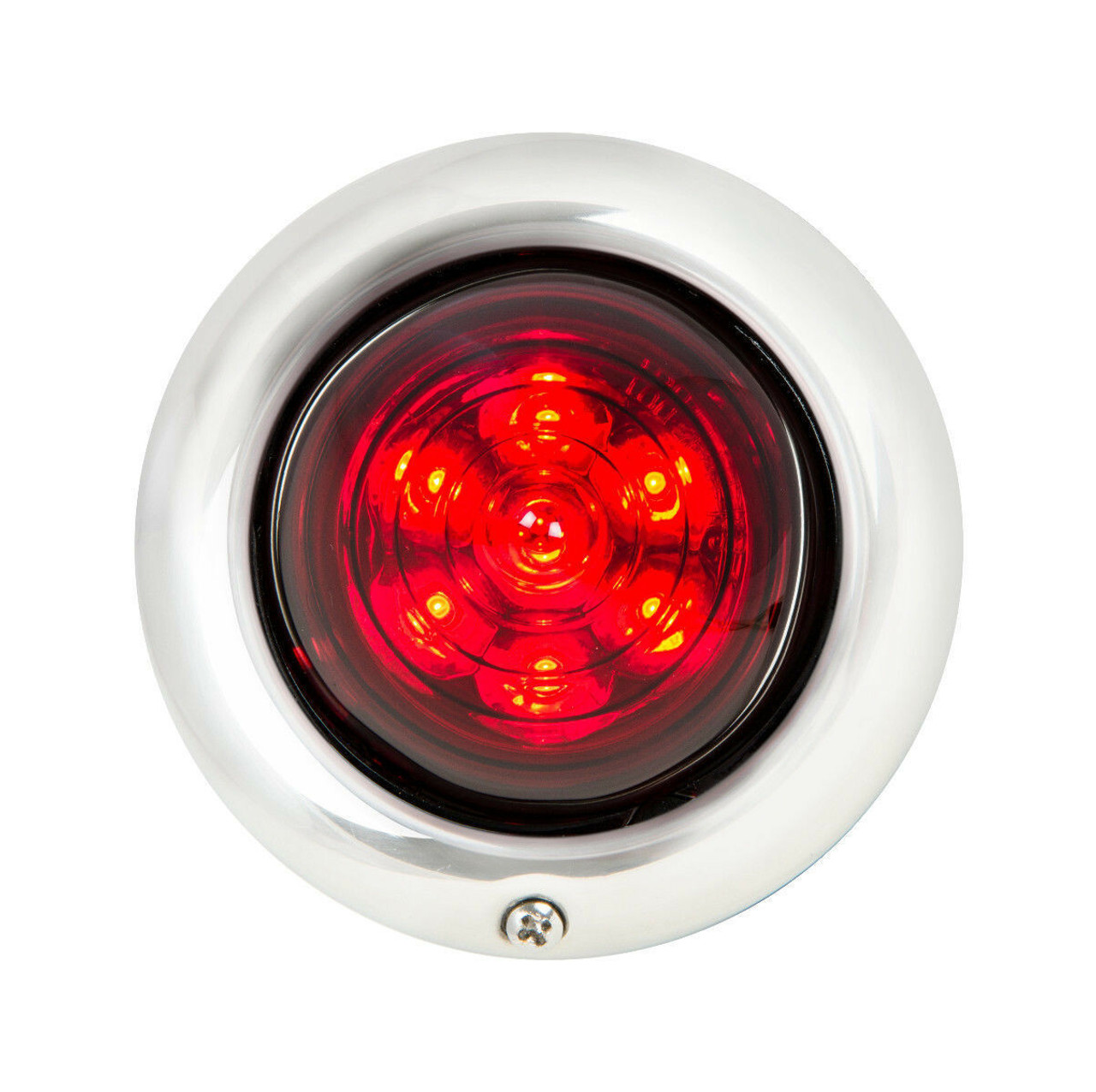 (2) Custom Baby Bullet Tail Lights - Stop/Turn/Tail - Red/Red - Hot Rat Street Rod
