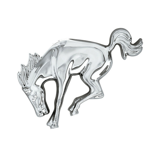 Chrome Bucking Horse Emblem, Compatible with Ford Bronco 1966-1977