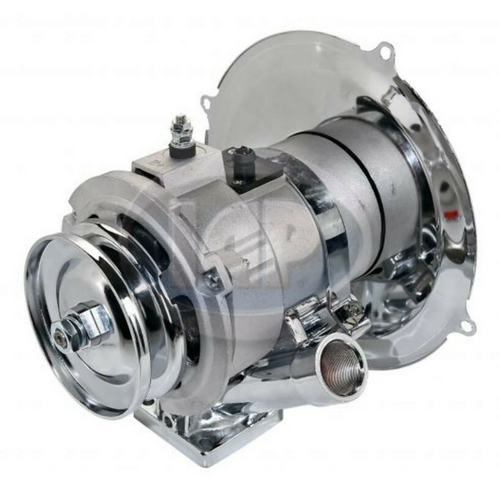 Alternator Kit - 60 Amp; Chrome Components, Fits T-1 67-78, T-2 67-71, Ghia 67-74 S/B 71-79