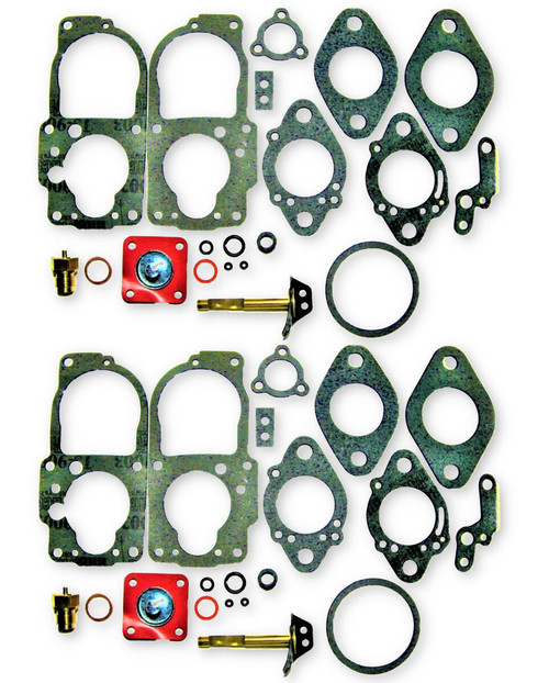 Carb Rebuild Kit, Solex 34 PDSIT-2, Pair, For Type-2 Bus 72-74 STD & 1700