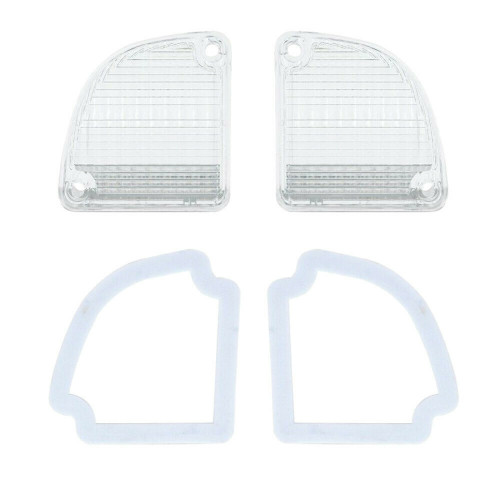 Backup Light Lenses w/ Gaskets, Pair, Compatible with Chevy/GMC Truck 1967-1972 Backup Light Lenses w/ Gaskets, Pair, Compatible with Chevy/GMC Truck 1967-1972