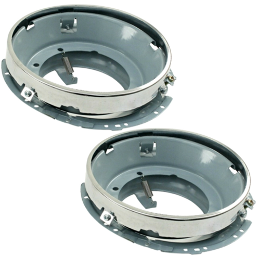 Headlight Bucket Assemblies, Pair - Fits T-1 67-78, T-2 68-79,  T-3 61-73, GHIA 64-74, Super Beetle 71-79 - 141 941 041