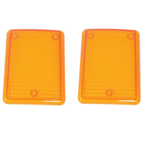 Turn Signal Amber Lenses, Pair - Compatible with VW Type-2 Bus 1973-1979