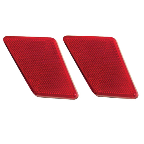 Tail Light Side Red Reflector Kit, Pair - Compatible with VW Type-1 Bug 1970-1972