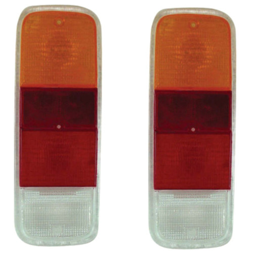EMPI Tail Light Lenses, Amber/Red/White, Pair for VW Type 2 72-79