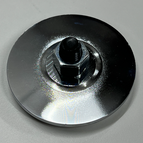 Hot Rod Chromed Steel Brake Pedal Pad with Rubber Insert