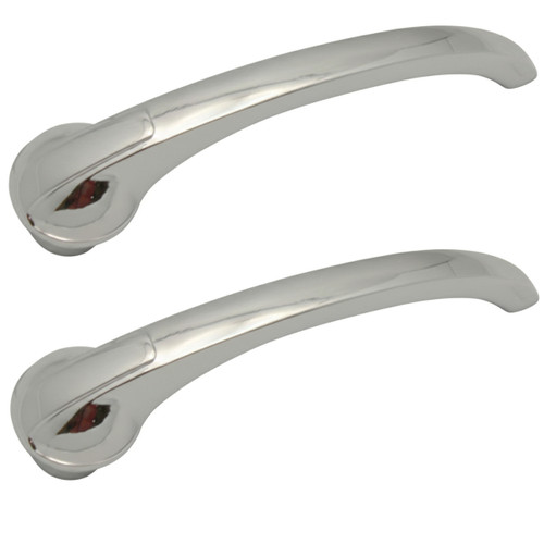 Inside Door Handles, Chrome, Pair, Compatible with GM/Chevy 1942-1948