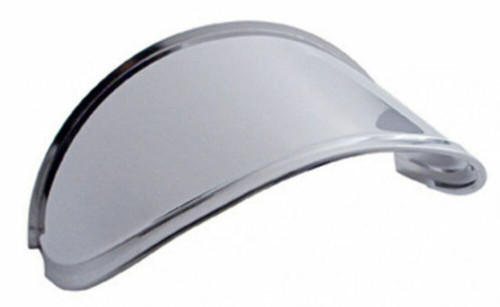 Extended Stainless Steel Headlight Visors for 7" Round Headlights - Pair - Hot Rod