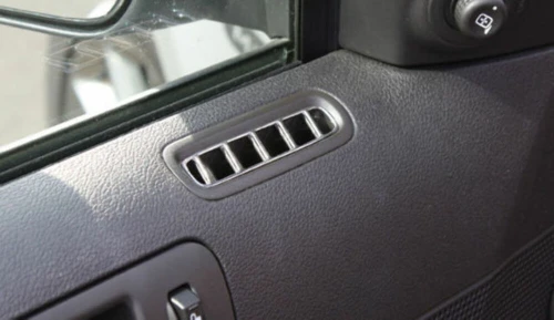Pirate Mfg MU0051SC Chrome Billet Door Vent Bezels, Pair, Fits Ford Mustang 2010-2014