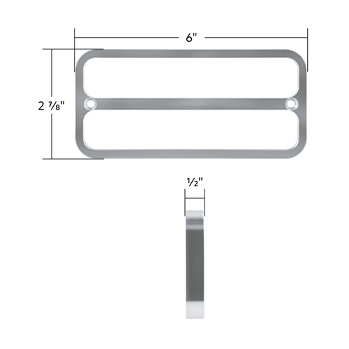 4pc Billet Deluxe Side Marker Bezel Kit - Anodized - 1968‑1972 Chevy GMC Truck