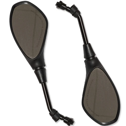 OEM Style Motorcycle Mirrors M10 x 1.25mm Standard Thread (Fits CSC RZ3S Haylon & Universal Metric) - Pair