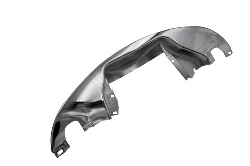 Engine Tin, Rear, w/o Hose, w/ Heat Riser, Chrome, Fits VW Bug Beetle Air Cooled, EMPI 8943