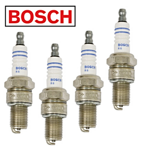 VW BUG AIR COOLED BOSCH WR8AC 14mmx1/2 SPARK PLUGS, SET OF 4, 98-9932-B