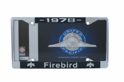 1978 Pontiac Firebird Chrome License Plate Frame with 4 Hole Mount