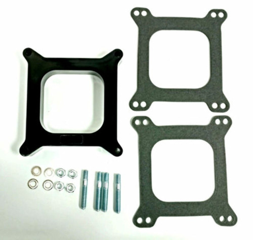 2" Open Square Phenolic Carburetor Spacer - Fits Edelbrock Holley SBC BBC Chevy V8