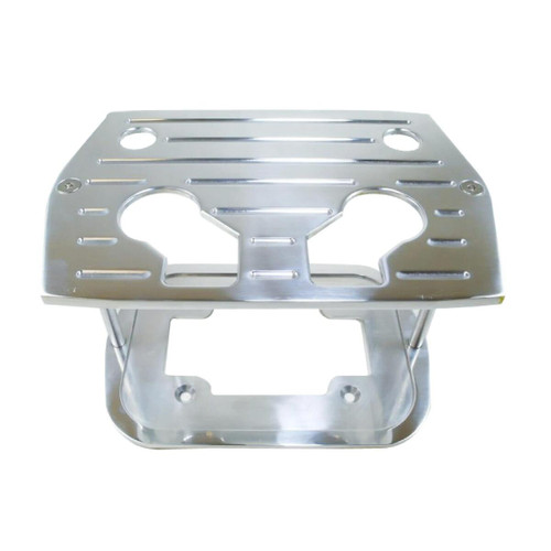 Polished Ball‑Milled Billet Aluminum Battery Tray – Fits Optima Group 34/78 Batteries (Chevy/Ford/Mopar)
