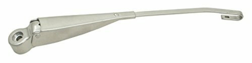 EMPI 98-9552 Wiper Arm, Silver, Left Side, Volkswagen Type 1, VW Bug, Beetle 70-72. Replaces OEM #111 955 407F.